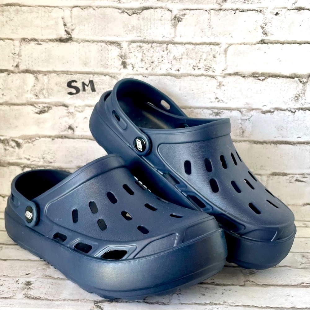 Skechers Foamies Swifters Steady Men’s Navy Slip On Clogs - Size 8